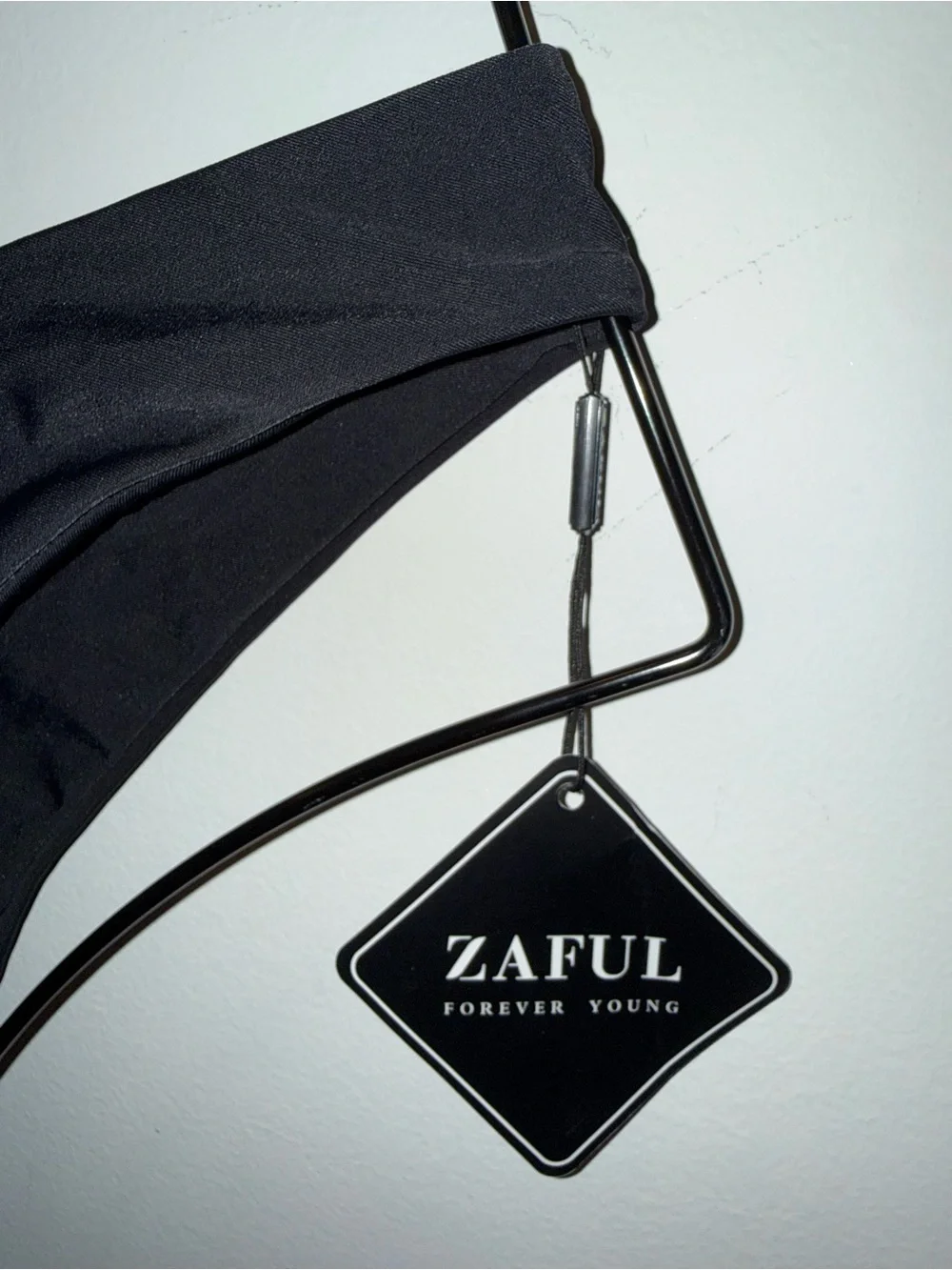 Zaful Black Bandeu Top Size M NWT #Lux-Swim-C